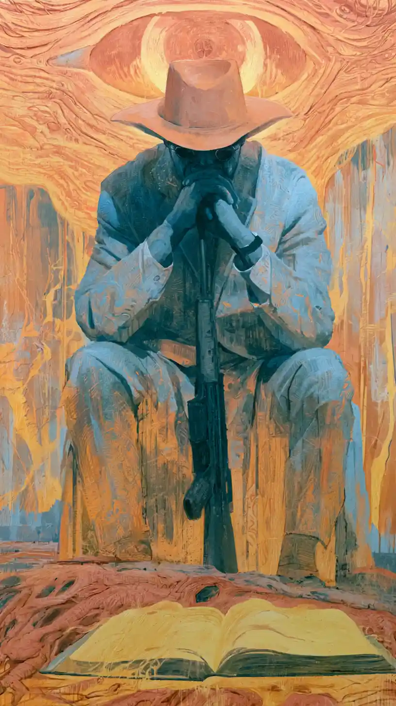 Rifle evoking sweet temptation and dangerous devotion