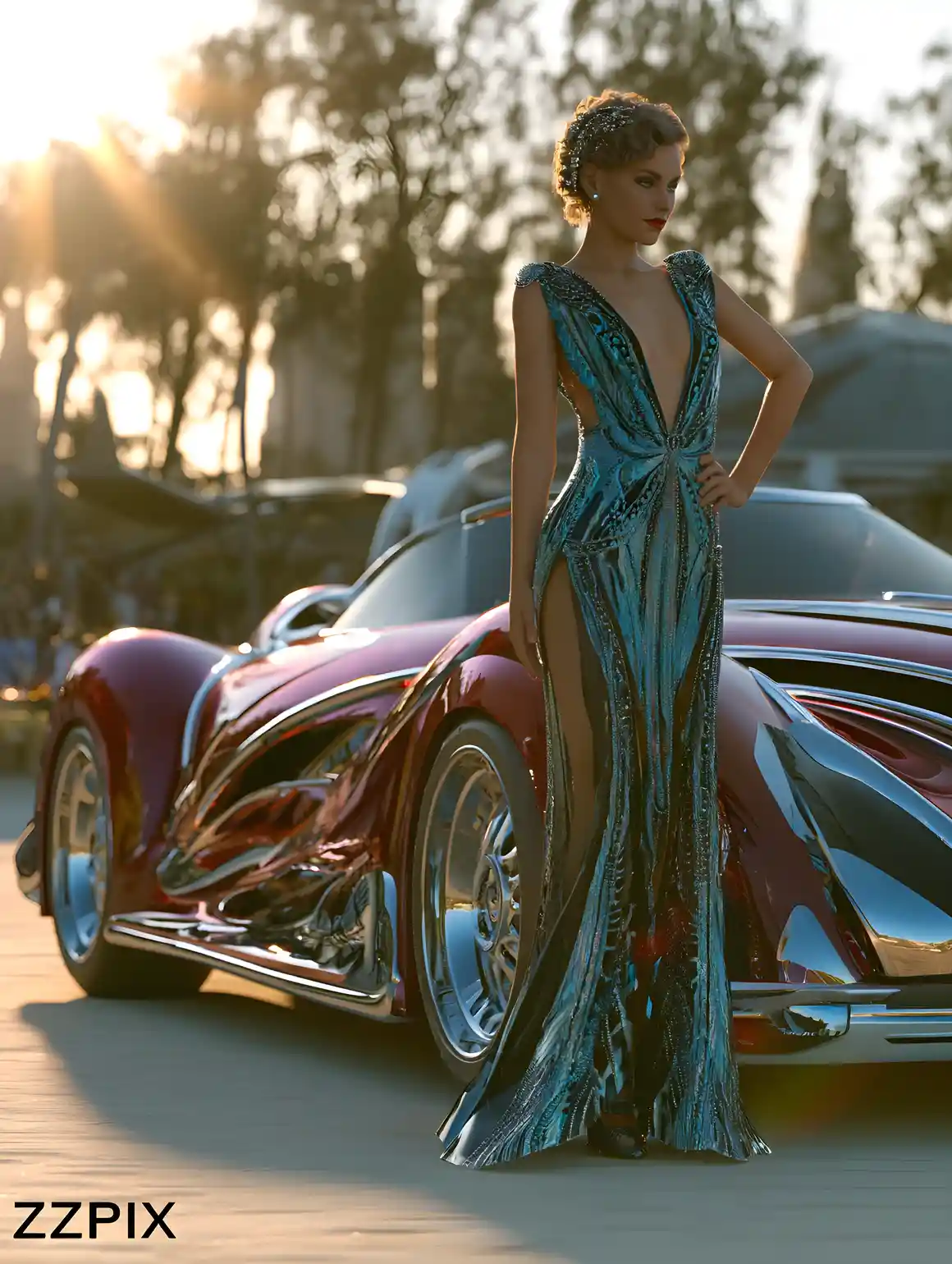 Confident woman dancing in retro beach party sunlight