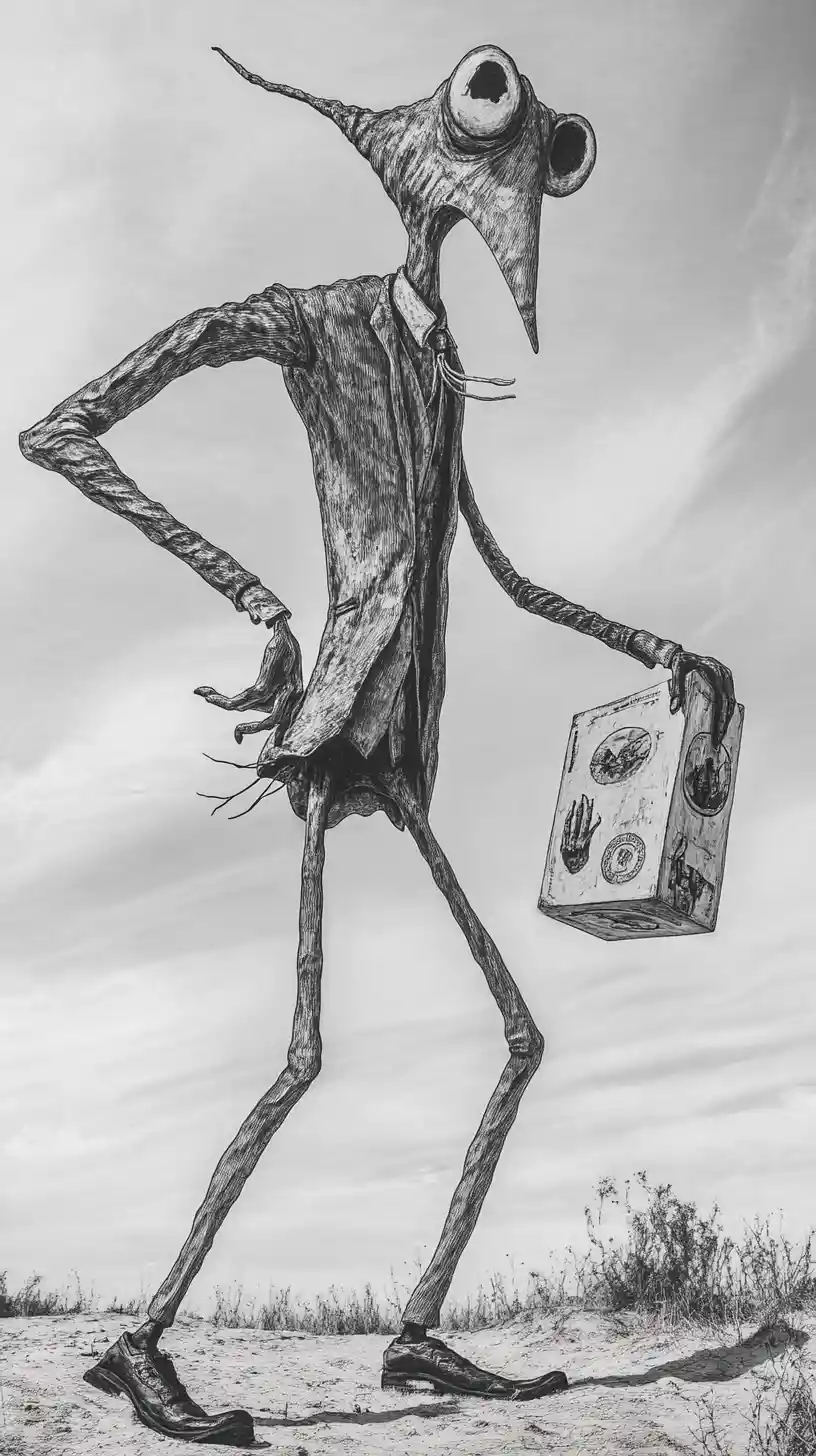 Man trapped with money flipping like a spatula