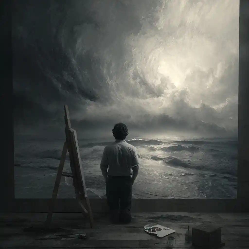Abstract open ended creative concept for artwork