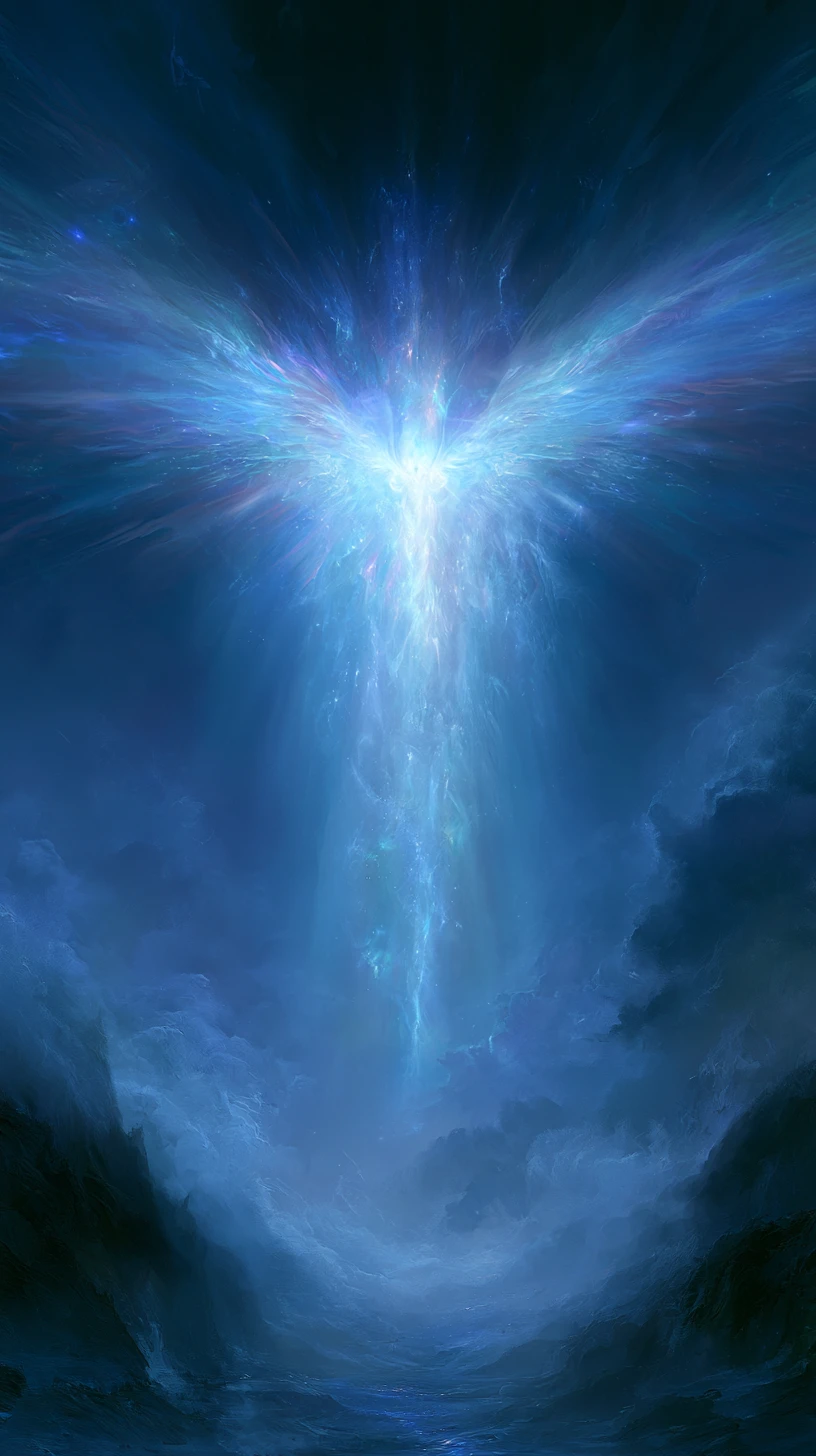 Grateful message reaching heaven in simple text design