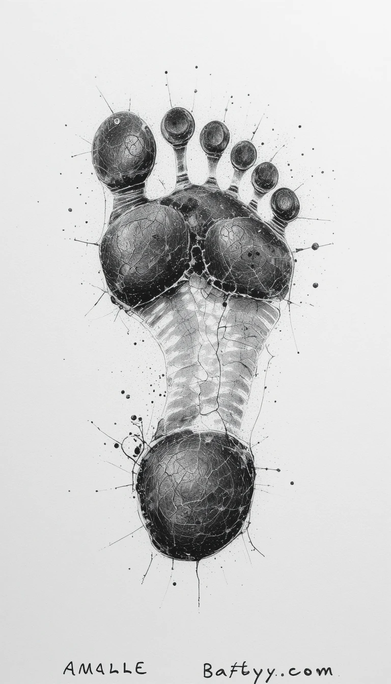 Baby toeprint above a vivid orange fruit slice on white