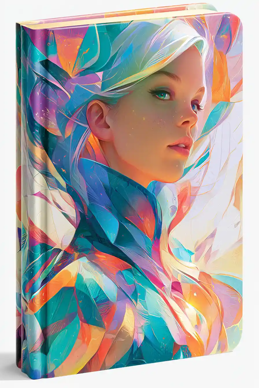 Ethereal woman emerging from a surreal dreamlike realm