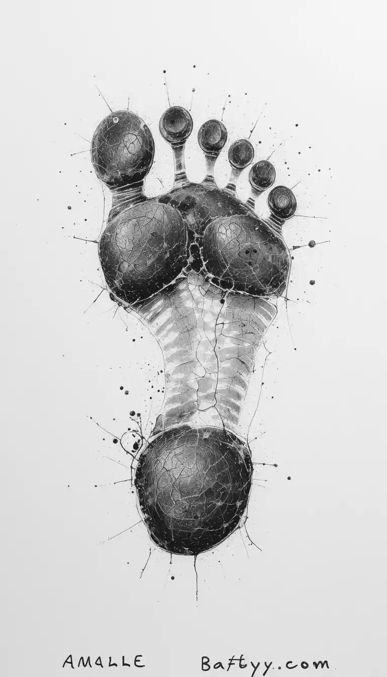 Baby toeprint above a vivid orange fruit slice on white