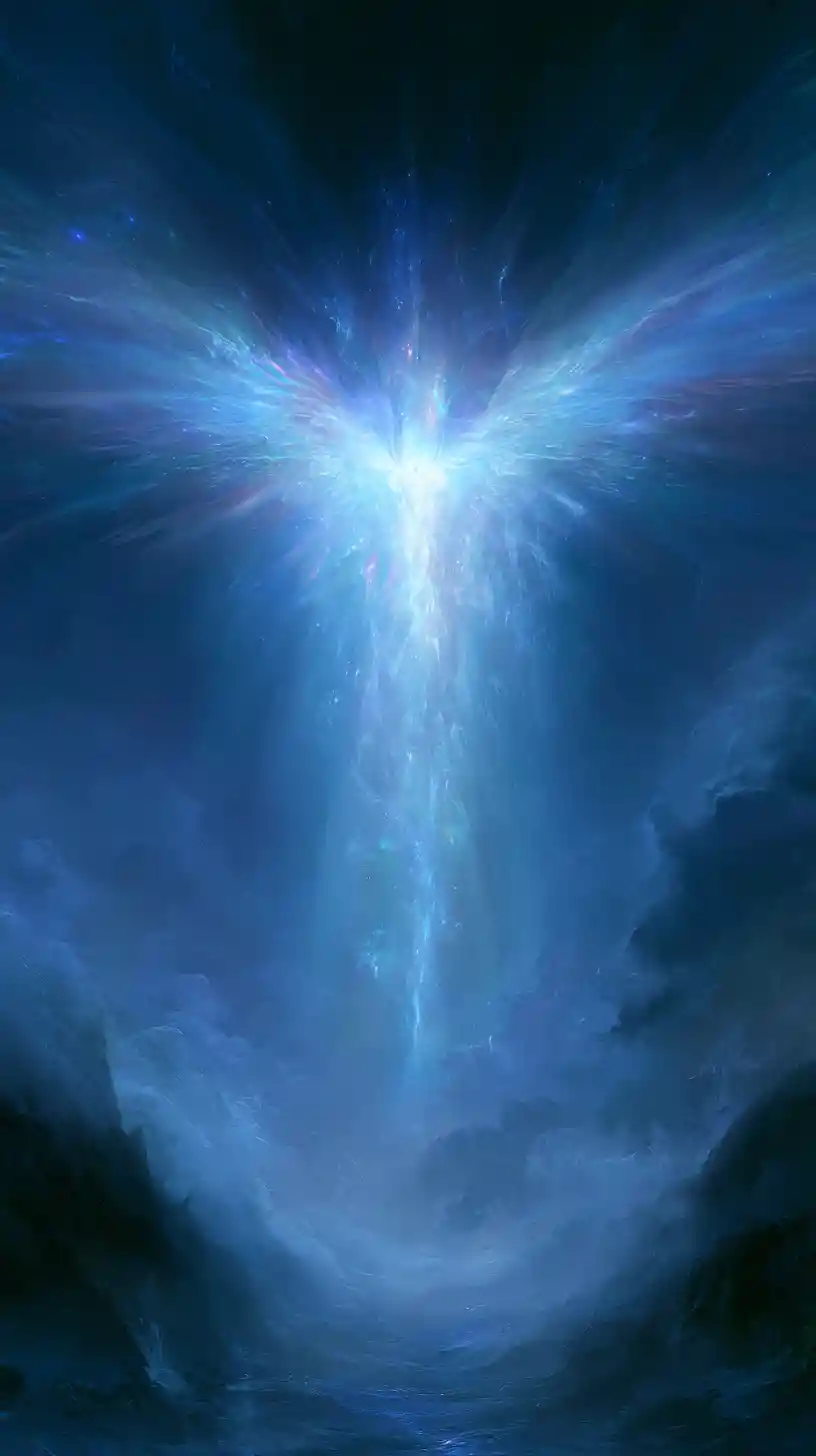 Grateful message reaching heaven in simple text design
