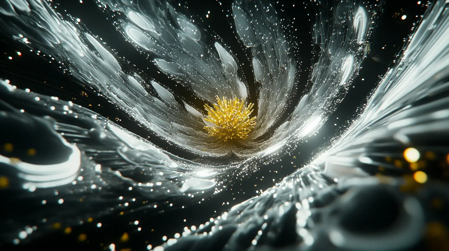 Colossal Floral Structure Surrounding A Gravitational Digital Core
