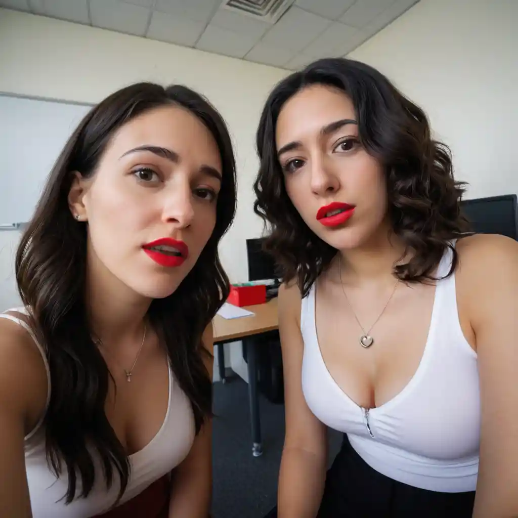 Teacher gopro view of tense meeting with mother and daughter