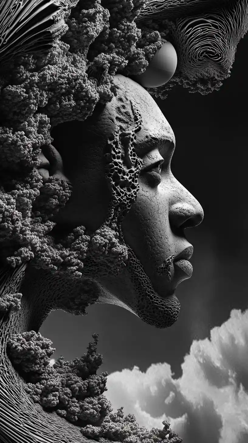 Black man specializing in science and math with calm focus