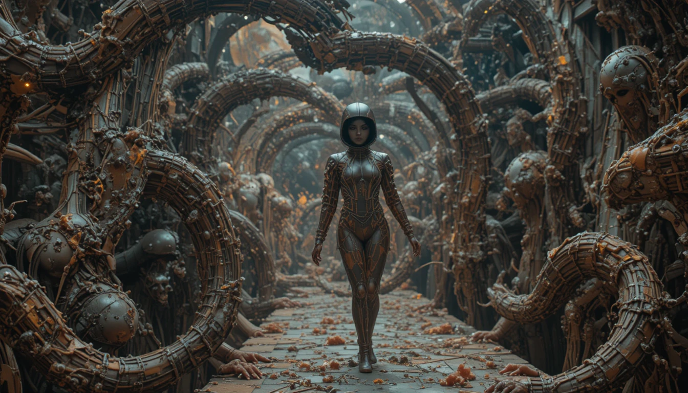 Surreal Latex Fantasy Women In A Biomechanical Universe