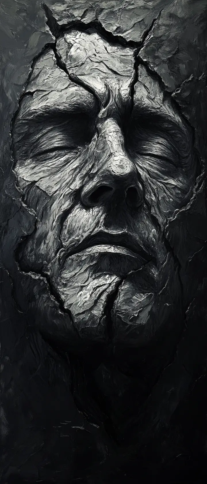 Ritratto di un re anziano in drammatico impasto e chiaroscuro