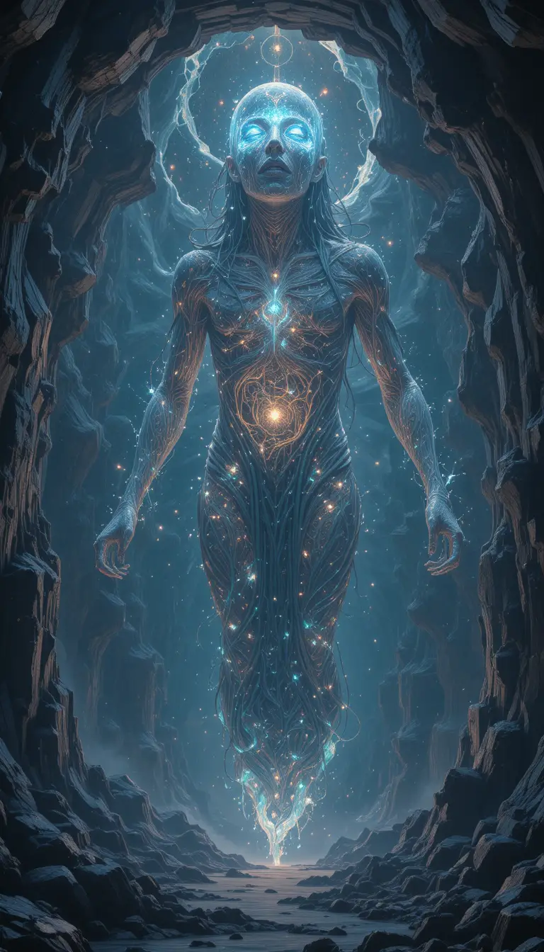 Ancient Cosmic Beings Forming Galaxies In Deep Space