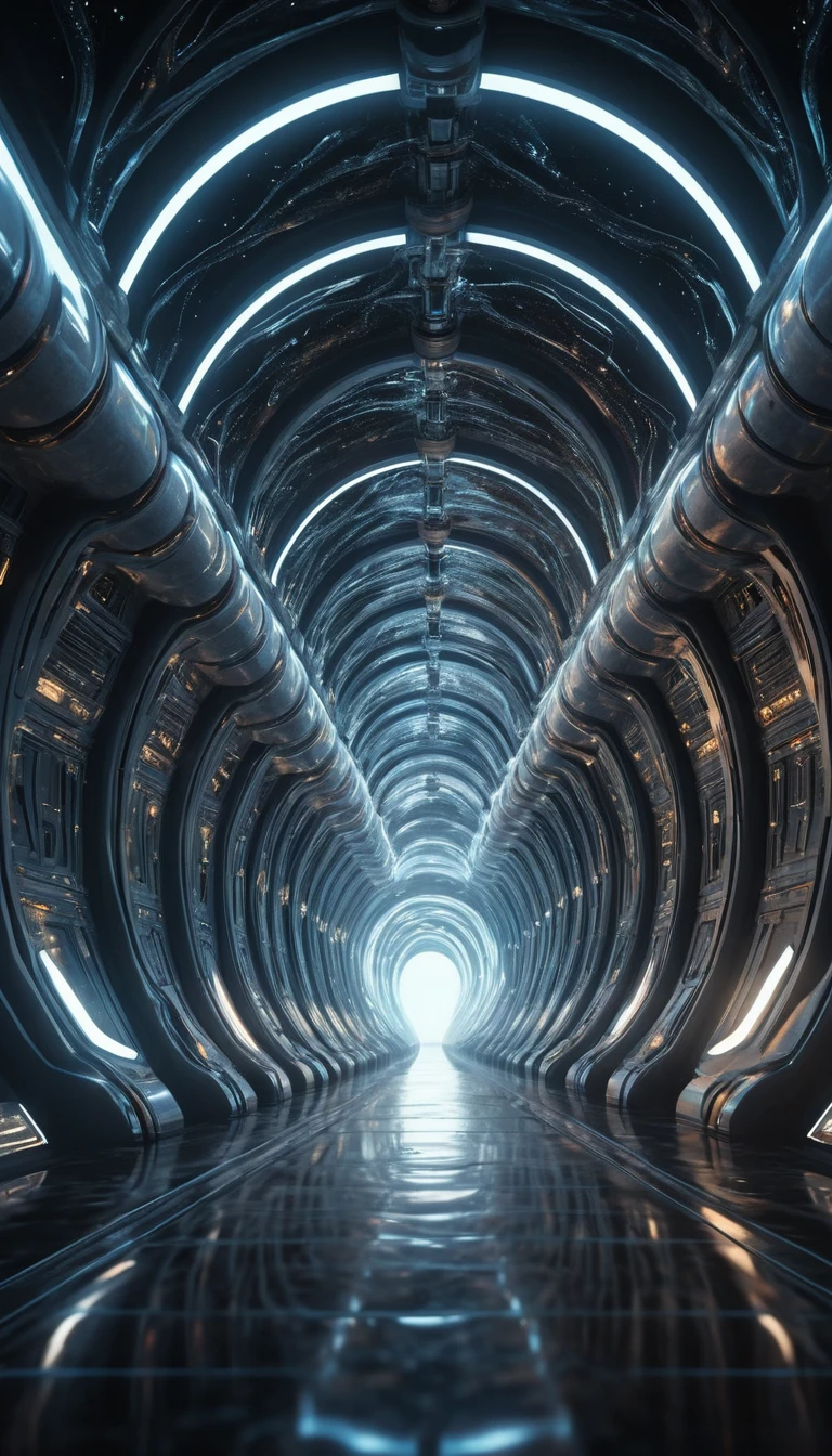 Organic cosmic tunnels forming a vast living space organism