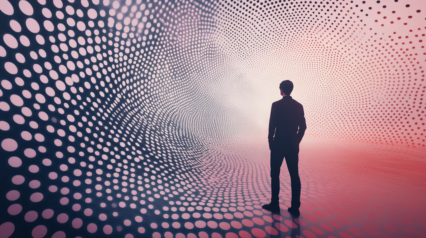 Figure Clearing Polka Dot Chaos To Reveal Smooth Clarity