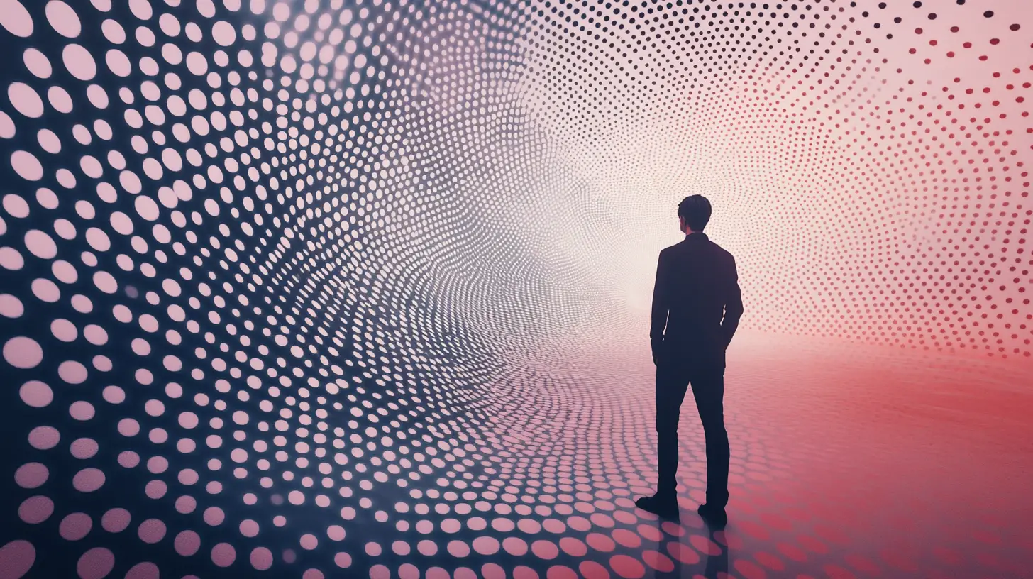 Figure Clearing Polka Dot Chaos To Reveal Smooth Clarity