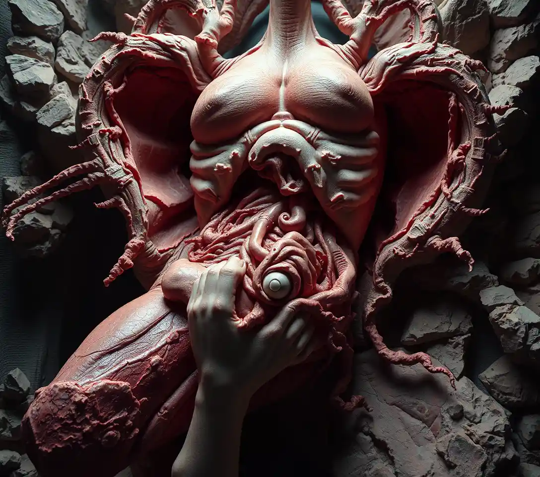 Surreal Midnight Anatomy Collapse Between Sanity And Insanity