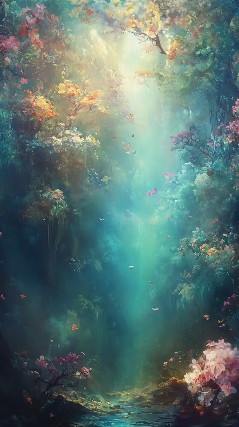 Surreal inner palace representing the depths of the human mind