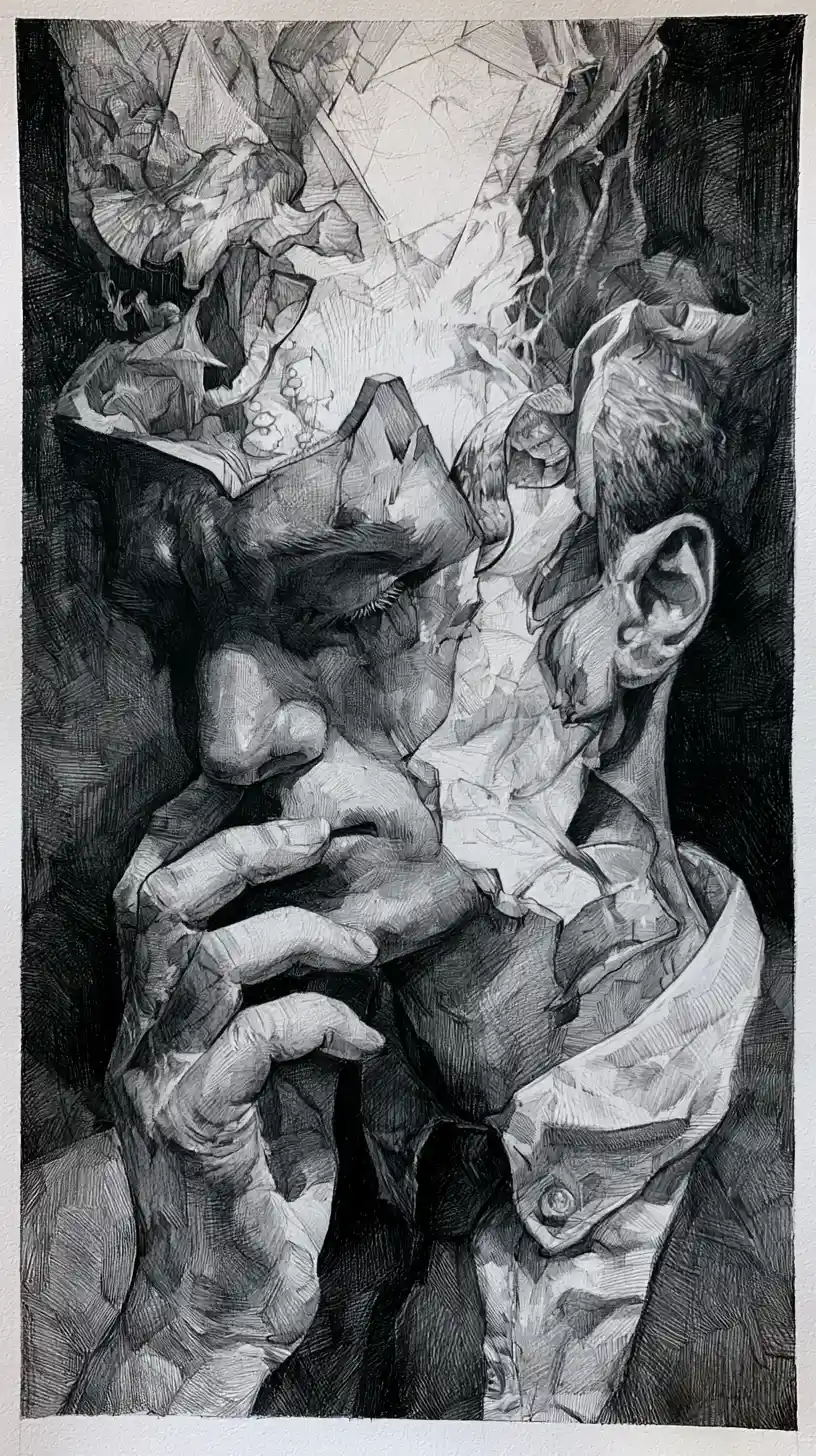 Dark mental palace filled with hidden thoughts and malice