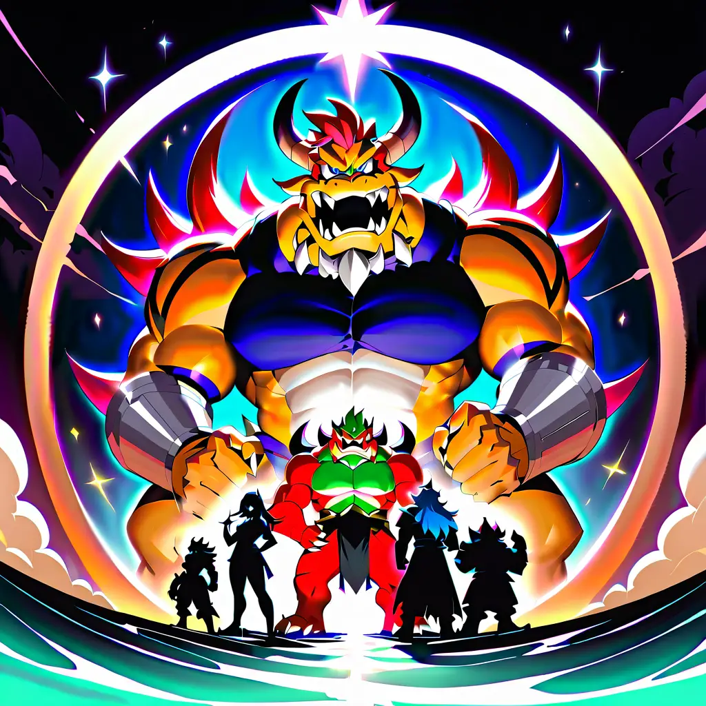 Heroes shield themselves from a massive magical explosion