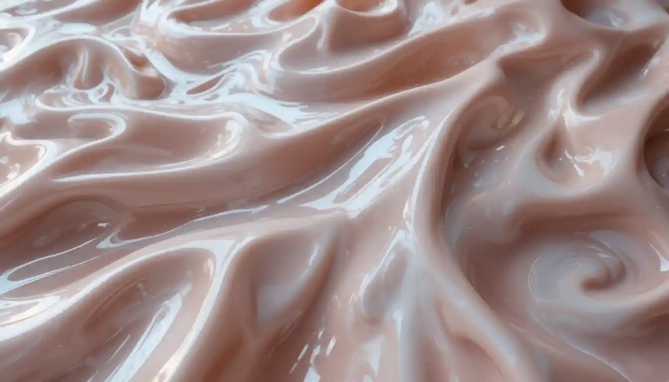 Endless glossy latex surface reflecting ambient light
