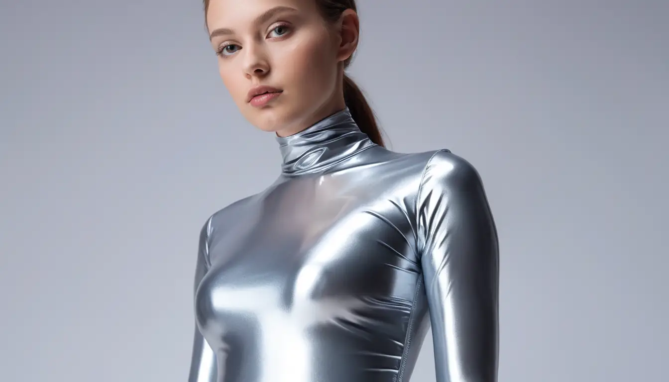 Endless glossy latex world with seamless reflective surfaces
