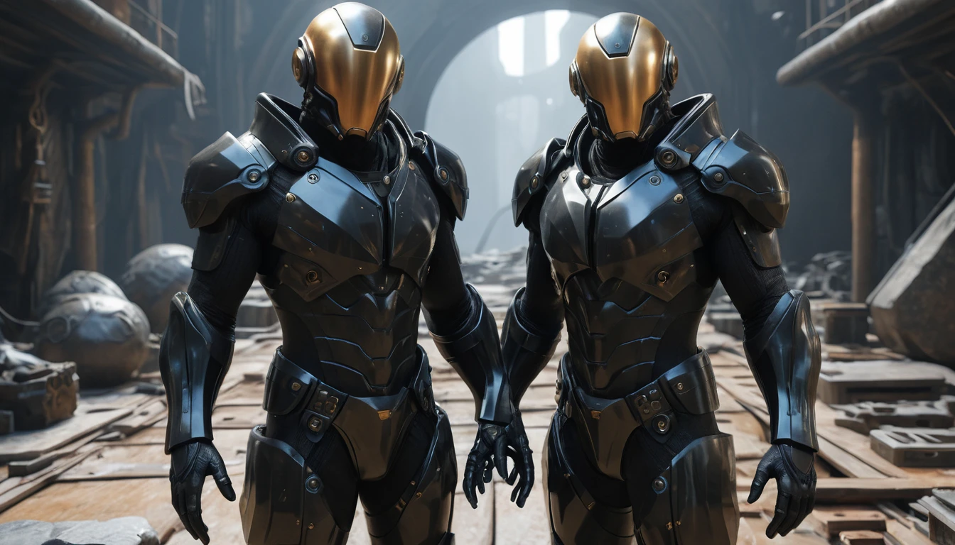 Biomorphic Latex World With Living Armor And Architecture