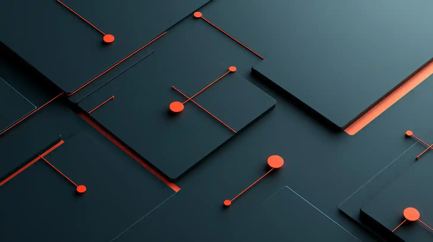Minimal abstract system with lines nodes and soft gradients