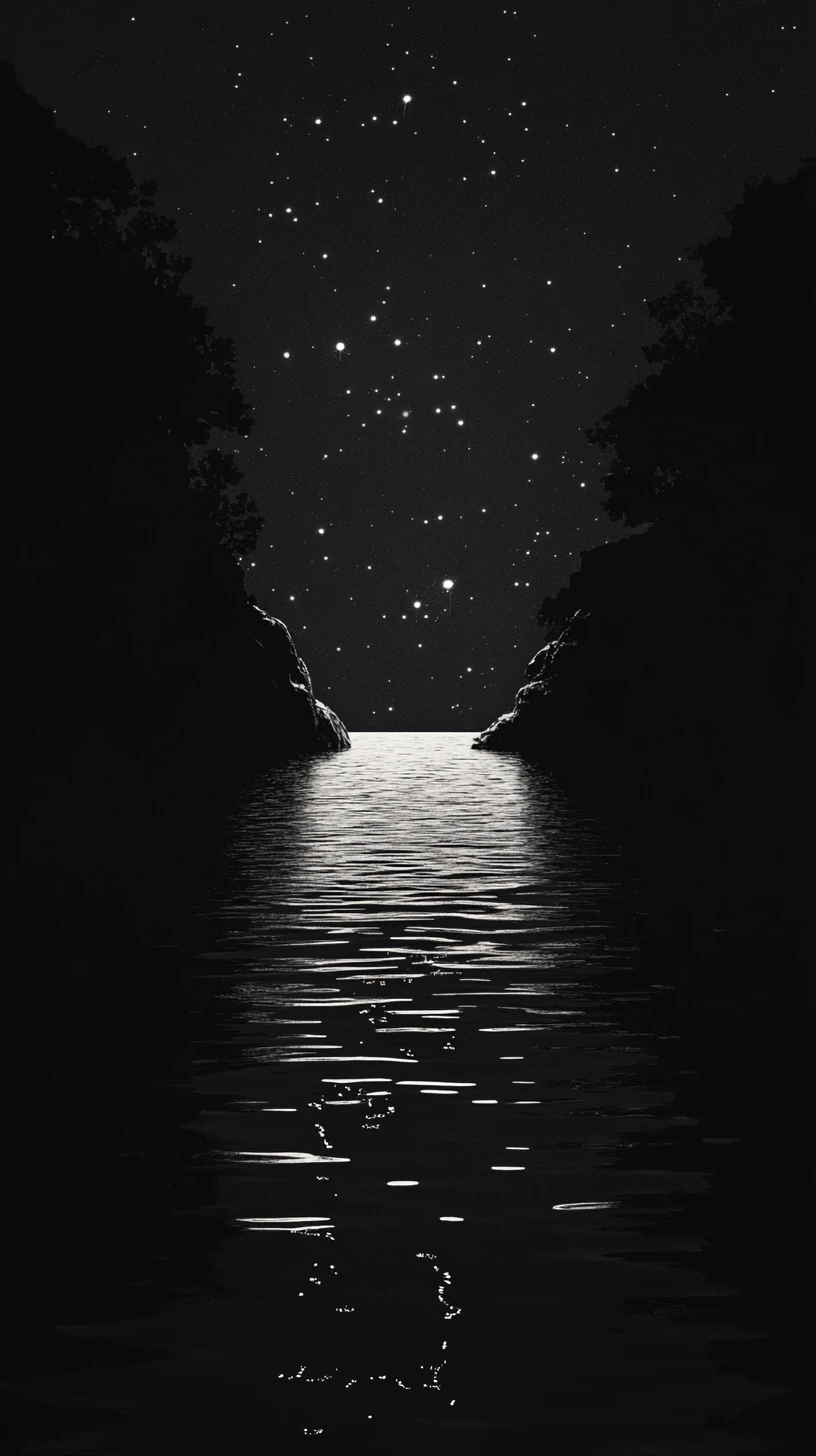 Glowing River Cutting Through A Surreal Clock Landscape