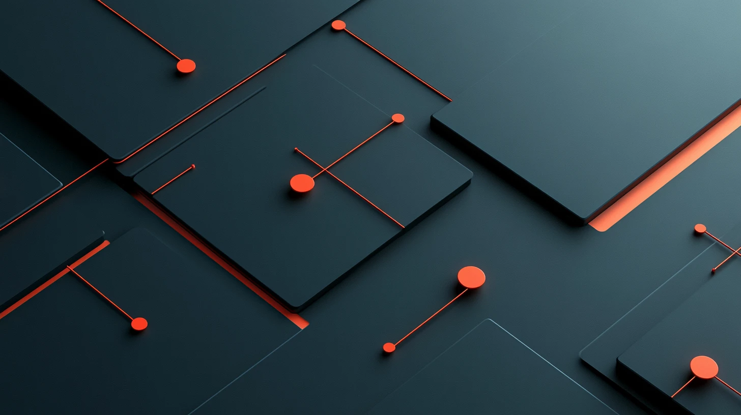Minimal abstract system with lines nodes and soft gradients