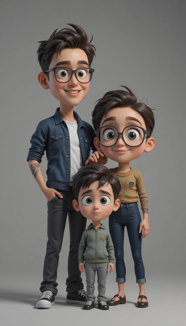 Man With Pixar Style Miniature Version Of Himself