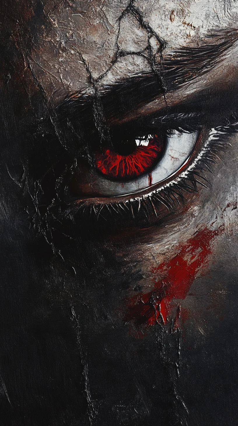 Close up of a single eye with minimal abstract background