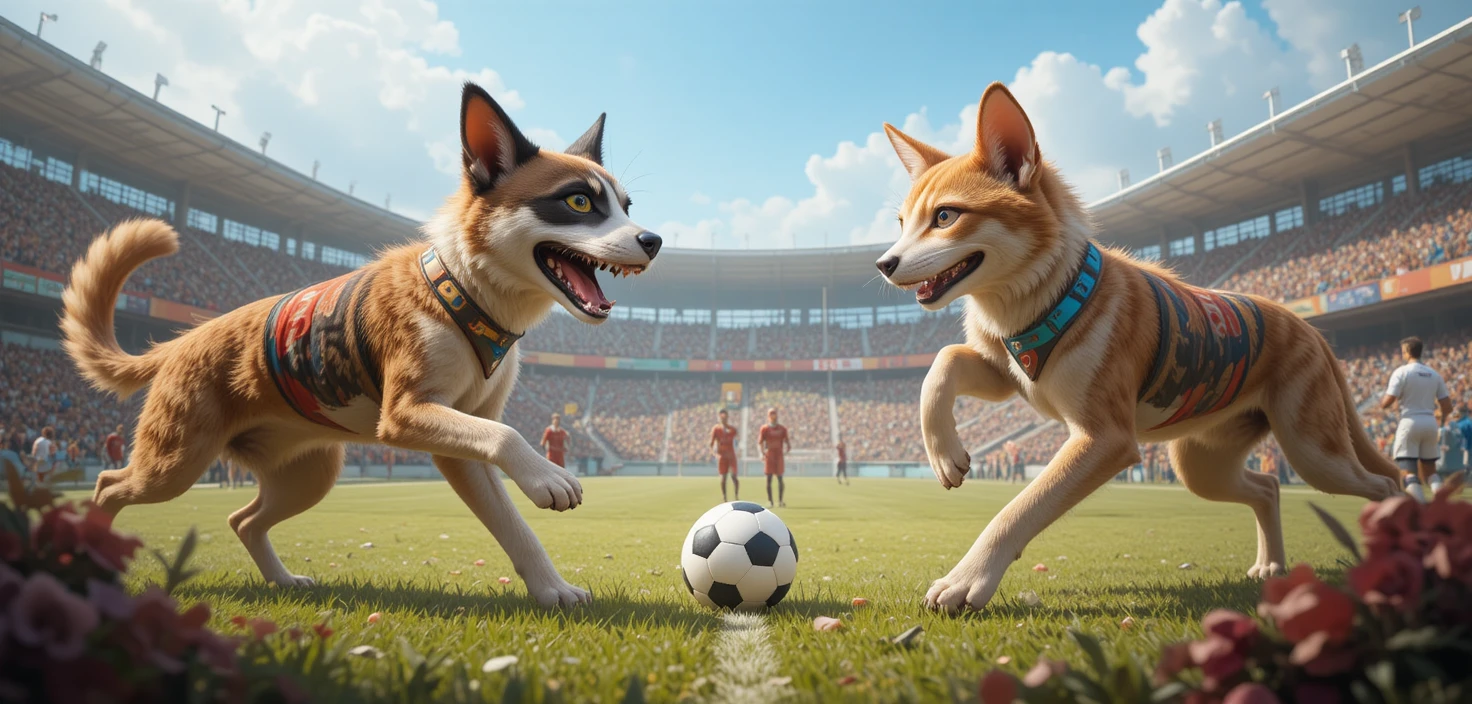 Stray Dogs Face Stray Cats In Animal World Cup Final
