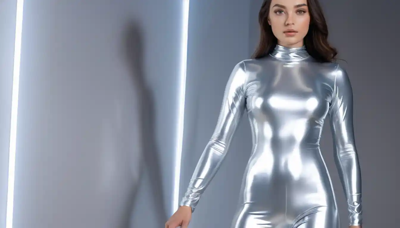 Endless glossy latex world of seamless reflective surfaces