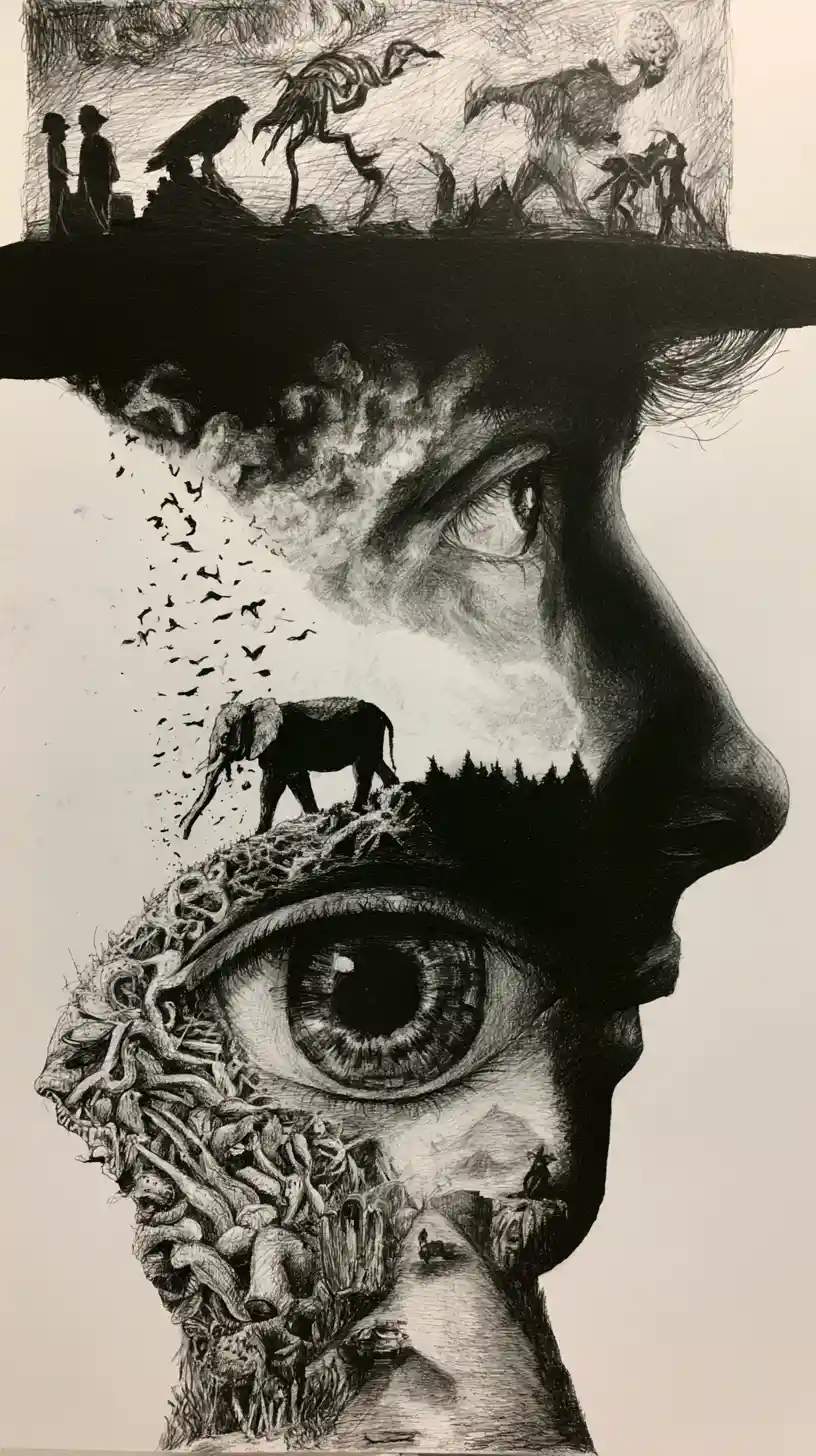 Bold statement typography with wild expressive style