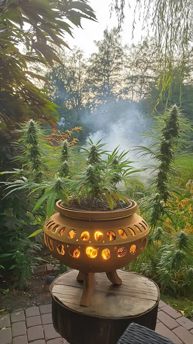 Chinese dragon overgrown garden stew and witch cauldron