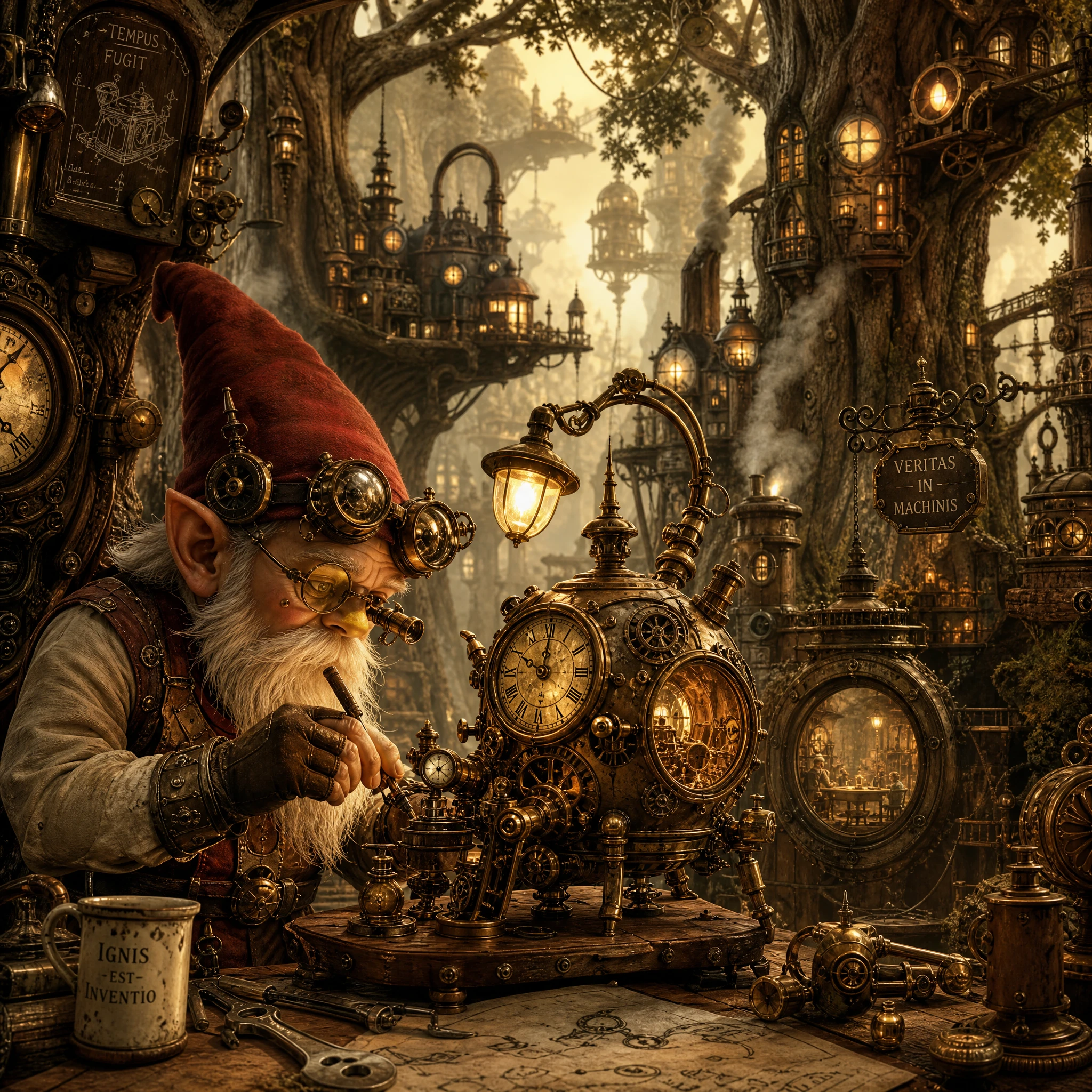 steampunk city