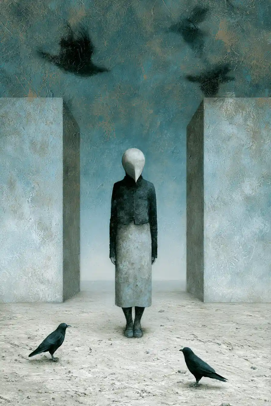 Fine brushed surreal surrealism in a vast imagined world