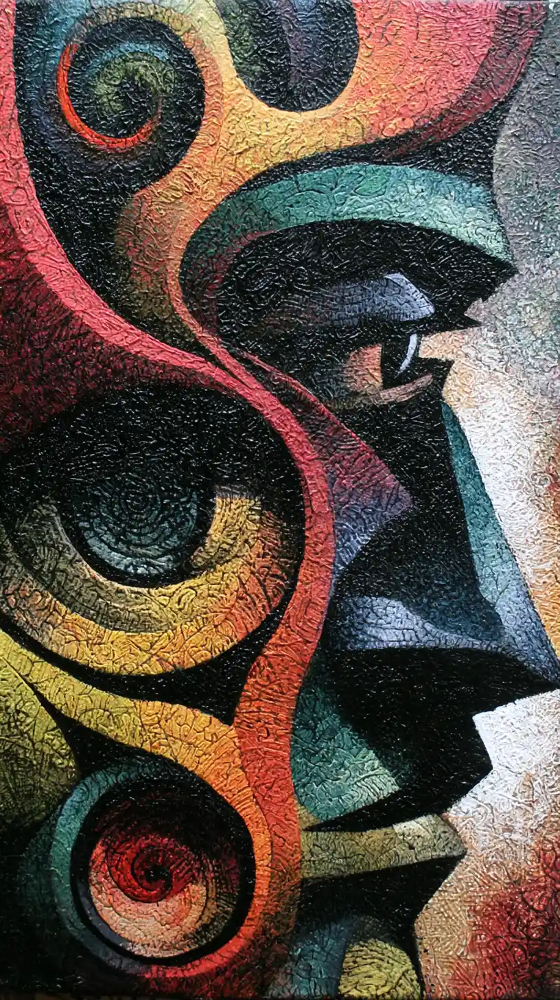 Abstract emotional tension in fragmented surreal text