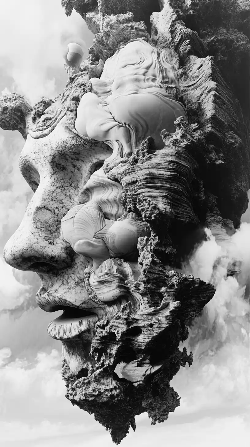 Psionic energy and bionic emotion in abstract motion