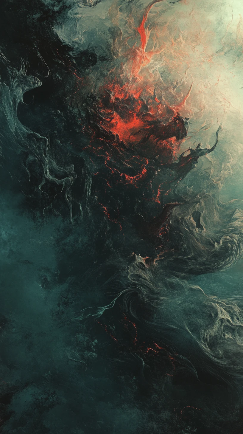 Abstract reconstruction of a fragmented mental canvas