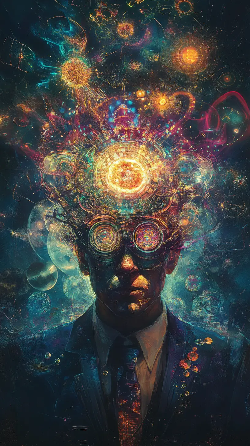 Mysterious man with hypnotic logic and nuclear mind