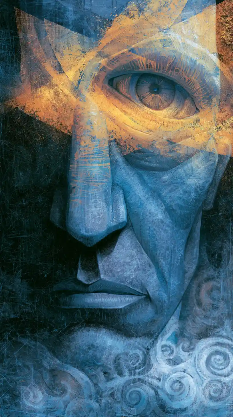 Abstract digital illustration of reconstructed mental patterns