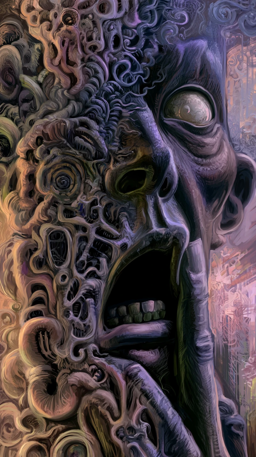 Abstract reconstruction of a fragmented mental canvas