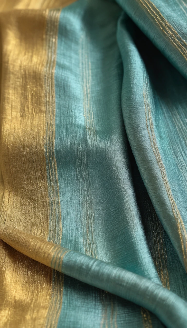 Ancient ruler wearing a shimmering sea silk scarf