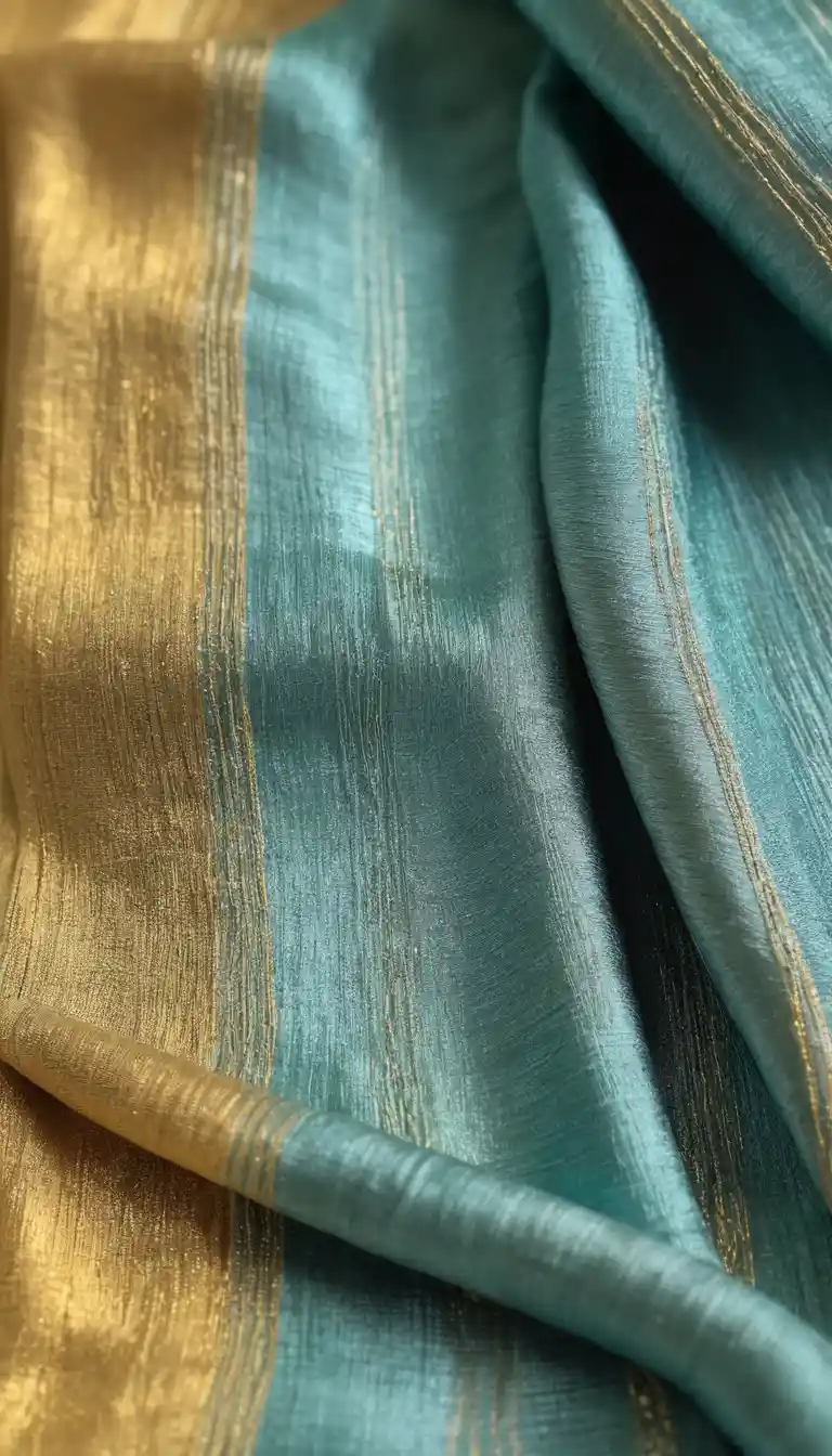 Ancient ruler wearing a shimmering sea silk scarf
