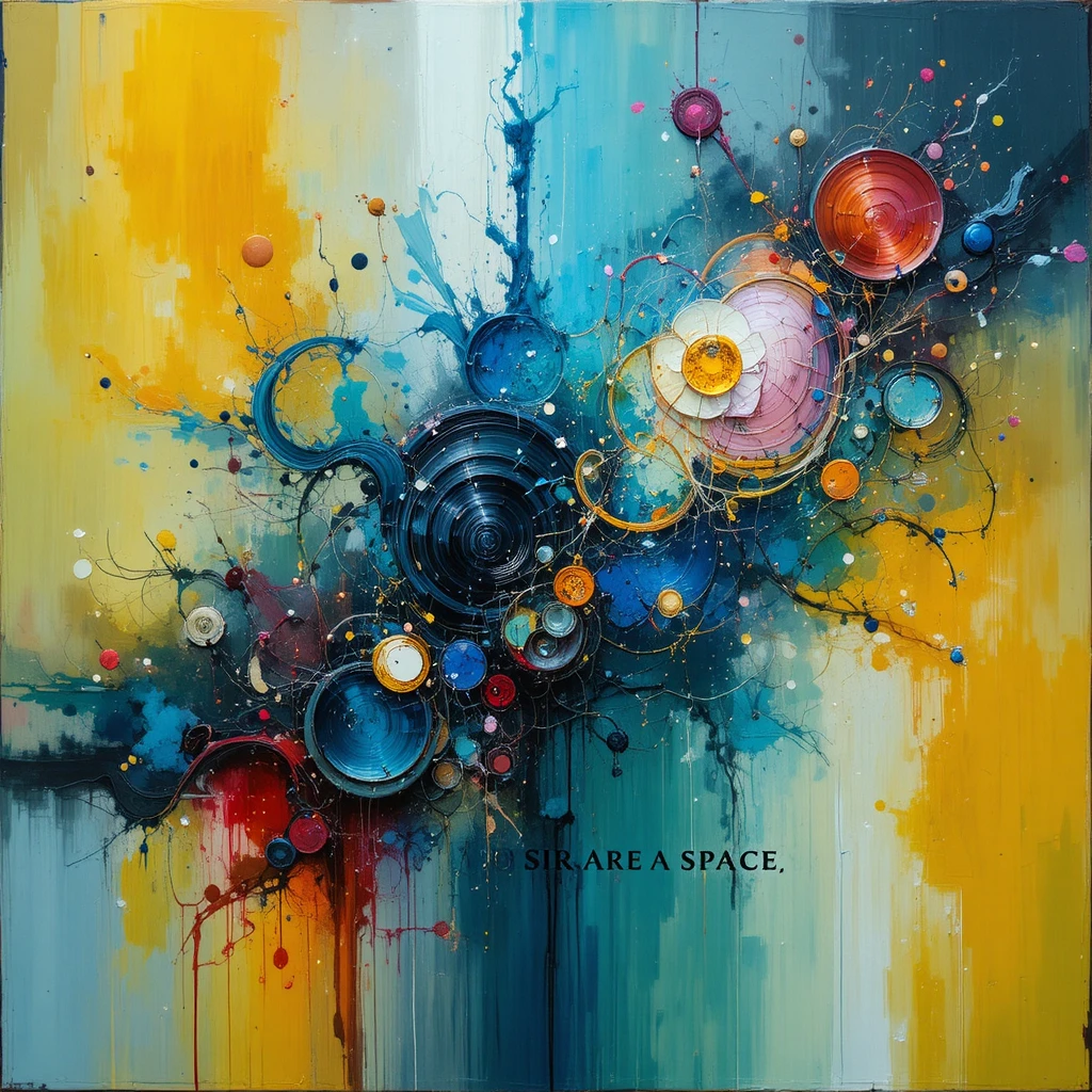 Pintura abstracta que responde a la presencia del espectador