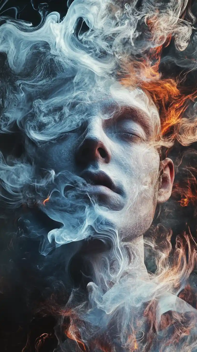 Dark abstract vision of lifeless yet priceless energy