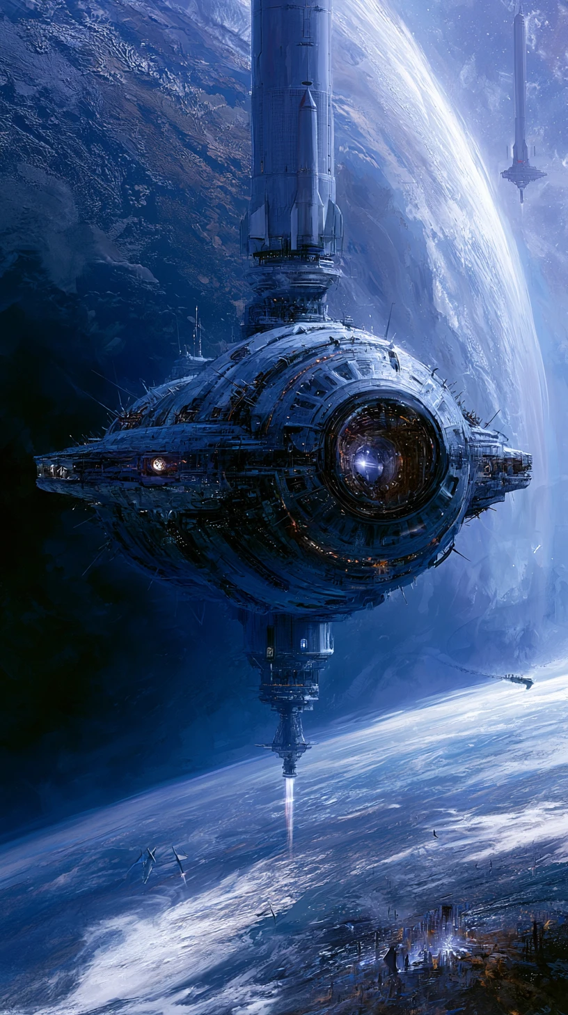 Aggressive sci fi scene in a post apocalyptic world