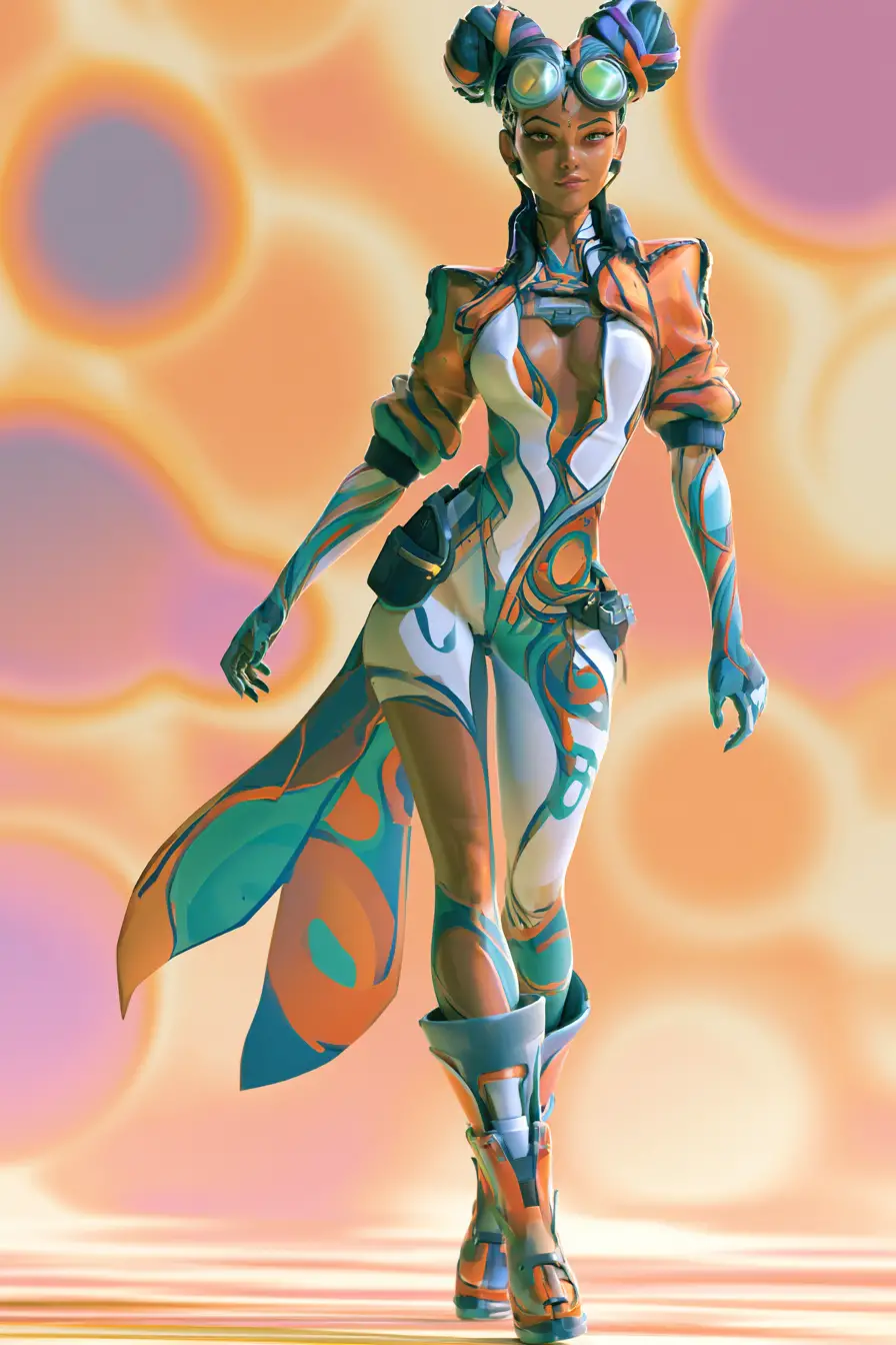 Mystical woman emerging from a dreamlike surreal haze