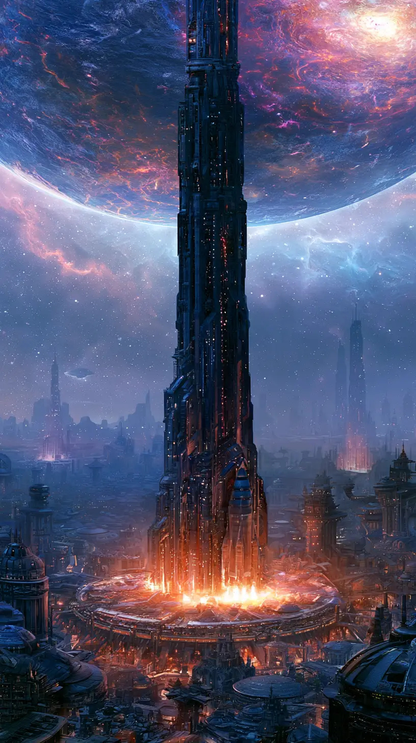 Post apocalyptic sci fi scene with nuclear rockets