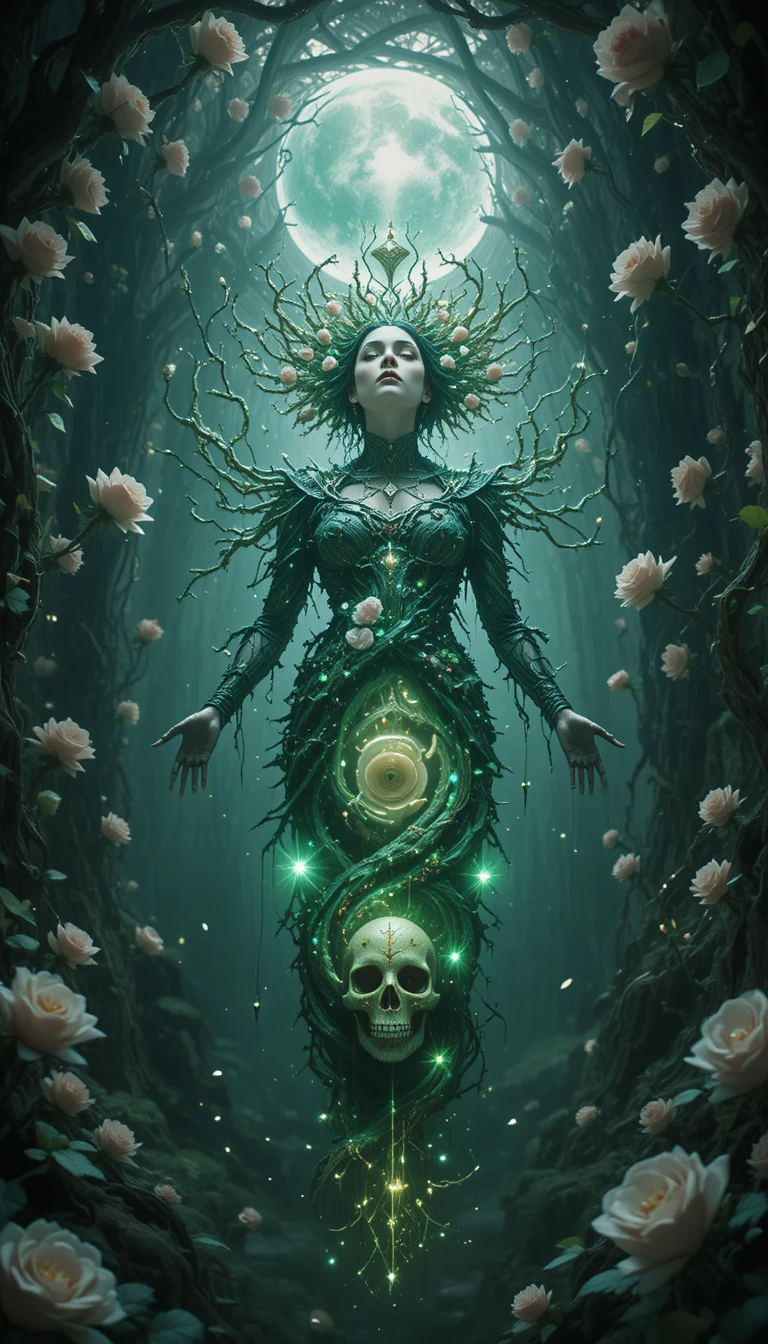 Ancient forest queen suspended between life and death